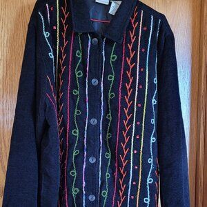Preowned Ladies XL (16/18) Black Jacket (34)